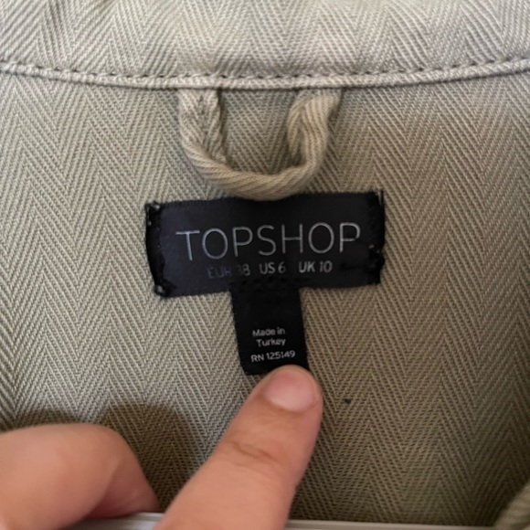 Top shop utility jacket size us 6 - Picture 4 of 4